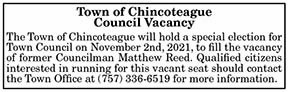 Town of Chincoteague Council Vacancy Special Edition 7.16, 7.23