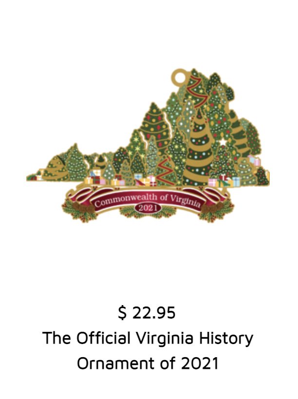 Where is the ESVA? Not on Official Virginia History Ornament