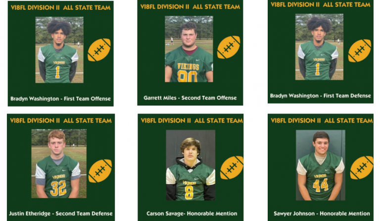 2021 Virginia Independent Schools 8-Man Football League Division II All State Football Team
