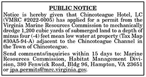 VMRC Public Notice Chincoteague Hotel 6.24